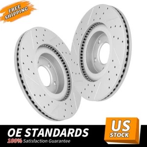 AWD 320mm Front Drilled Brake Rotors for Ford Edge Lincoln MKX 2007 - 2009 - Bild 1 von 8
