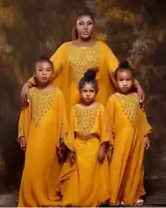 Kaftan Ramzan Eid Sale Stylish Kids Long Gown Dress Georgette Moroccan Wedding - Picture 1 of 7