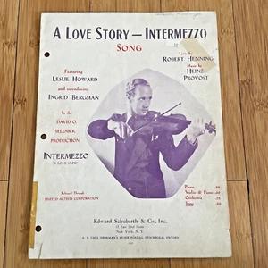 Vintage Sheet Music - A Love Story – Intermezzo - 1940 R. Henning & H. Provost - Picture 1 of 7
