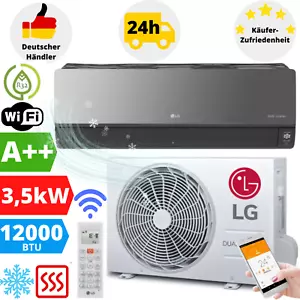 LG Artcool Mirror Split Klimaanlage 3,5 kW AC12BK Klimagerät Klima R32 Wandgerät - Bild 1 von 13