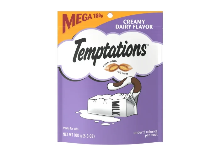 TEMPTATIONS golosinas cremosas sabor lácteo para gatos Foto 1 de 1