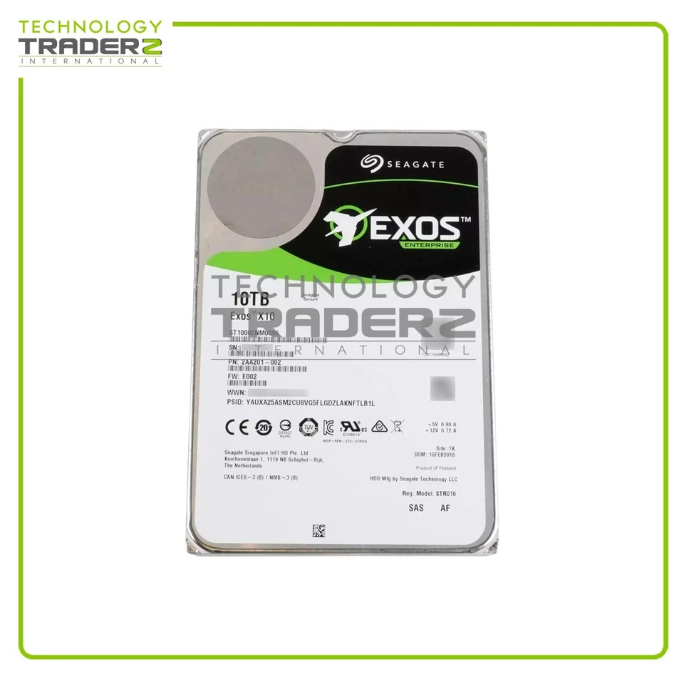 ST10000NM0096 Seagate Exos 10TB 7.2K SAS 12Gbps 256MB Disco Rigido 3.5" - Immagine 1 di 1