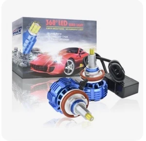 360 led Headlight Bulbs H11  10,000 Lumens 6000k Bright White 90 Watts - Bild 1 von 7