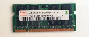 NEW HYMP512S64EP8-Y5 GENUINE HYNIX LAPTOP MEMORY 1GB PC2-5300S DDR2 (CA610) - Picture 1 of 2