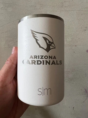 Arizona Cardinals can cooler w/ Metal Emblem, Simple Modern Brand New Cover