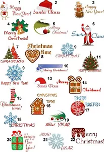 Personalisierte Adressetiketten Weihnachten (cd9) - Bild 1 von 3