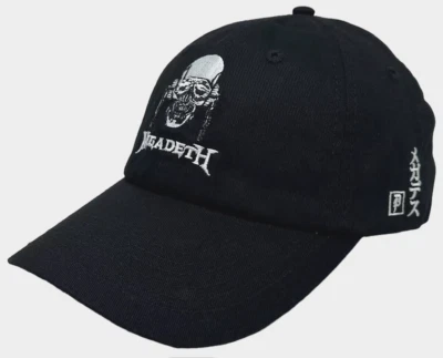 Primitive X Megadeth Vic Ajustable Negro Correa Trasera Gorra Papá Sombrero Foto 1 de 3
