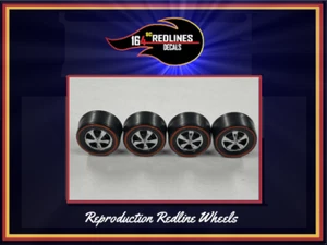 Hot Wheels Redline Replica: Set of 4-Med Deep Dish Bearing HK Style SCR-T0013 - Picture 1 of 4