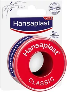 Hansaplast Fixierpflaster Classic (5 m x 2,5 cm), Tapeband zur einfachen und - Bild 1 von 12