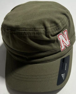 Adidas olivgrüne kurze Schirmmütze Armee Militär Damen Nebraska Cornhuskers - Bild 1 von 6