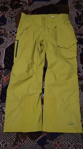 LL Bean Ski Snowboarding Yellow Pants Mens Size Large Reg - Picture 1 of 9