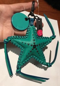 Mimco πππ New 17x13 Cm High Five Lagoon Keyring Bag Tassel + Dust Bag - Picture 1 of 12