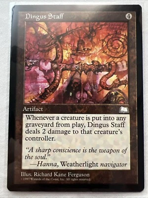 Dingus Staff MTG Weatherlight LP  149 - Image 1 of 2