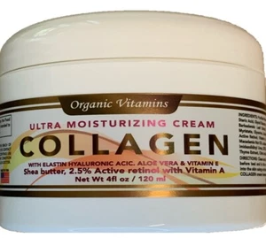 Natural Collagen & Elastin Face Cream With Vitamin E & Shea Butter retinol - Picture 1 of 12