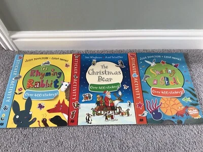 Julia Donaldson Sharing A Shell, Christmas Bear, Rhyming Rabbit Sticker Books - Image 1 of 4