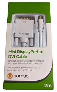 Console Mini Display Port To DVI Cable New Open Box 2M - Picture 1 of 3