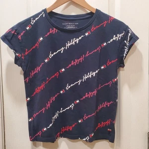 Tommy Hilfiger Womens Short Sleeve T-Shirt Size L (12/14) - Picture 1 of 6