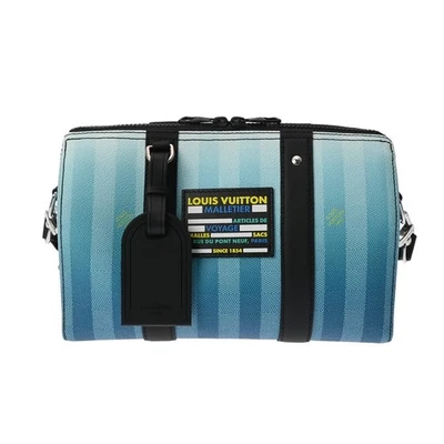 LOUIS VUITTON Damier City Keepall a Rayas Azul M59921 800000142097000 Foto 1 de 4