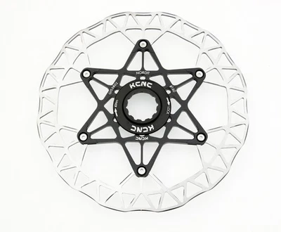 KCNC Nordit Road Cyclocross Cycle Disc Brake Center-Lock Rotor 160mm 6" Black - Image 1 of 4