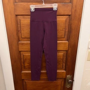 Lululemon Align Ribbed High-Rise Pant 25" Dramatic Magenta sz 2 NWOT's $118 - Picture 1 of 16