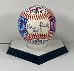 Robin Roberts Signed ONL Baseball, VCBC SuperStats, Hand Painted, JSA, WHIZ KIDS - Picture 1 of 11