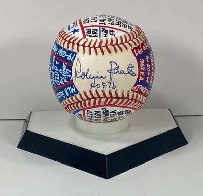Robin Roberts Signed ONL Baseball, VCBC SuperStats, Hand Painted, JSA, WHIZ KIDS - Image 1 of 4