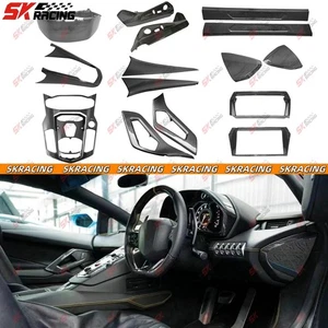 Kit de moldura de cubierta de consola interior de fibra de carbono seca para Lamborghini Aventador LP700 - Imagen 1 de 46