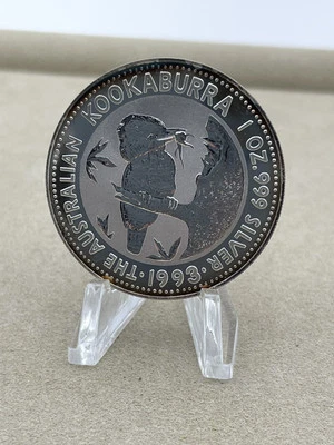 1993 Australia 1 oz .999 Fine Silver Kookaburra Coin Kookaburra Bird - Image 1 of 4