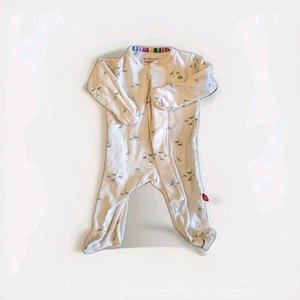 Magnetic Me 0-3M (8-12 lb) dinosaur organic cotton magnetic favorite footie - Picture 1 of 2