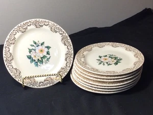Set of 8 Bread & Butter Plates COI17 by Cronin - Picture 1 of 4