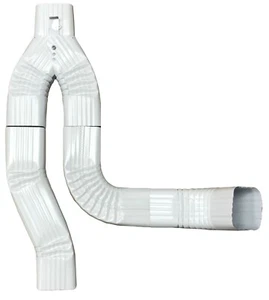 DEVIATORE DOWNSPOUT IN ALLUMINIO PER BARILI PIOGGIA-OFFSET - Foto 1 di 9