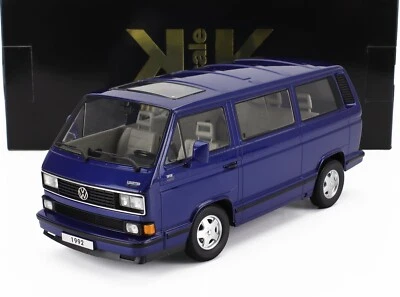 KK-Scale 1/18 Volkswagen T3 Multivan Minibus 1992 Blue Met KKDC180141 - Image 1 of 4