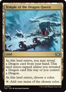 NM Temple of the Dragon Queen, MTG, Tarkir Dragonstorm, Magic the Gathering, 104 - Picture 1 of 1