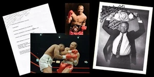 James Bonecrusher Smith - CAMPEÓN PESO PESADO Boxeo LEGEND Foto Firmada y TLS - Imagen 1 de 7