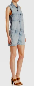 J Brand Kayla Lightweight Linen/Cotton Jumpsuit Montauk NWT $298 - Picture 1 of 3