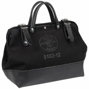 Klein Tools 510212BLK Tool Bag, Black Canvas, 12-Inch - Picture 1 of 9