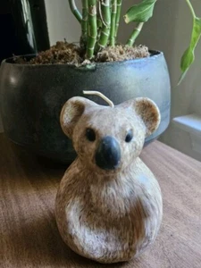 Stone Cold Vintage Koala Bear Animal Wax Candle Never Lit - Picture 1 of 6