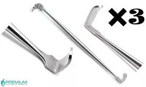 3 piezas de instrumentos premium retractor dental quirúrgico Ragnell de 6 pulgadas de doble extremo - Imagen 1 de 4
