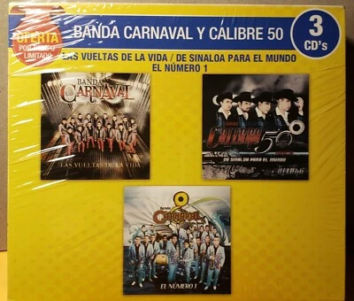 BANDA CARNAVAL Y CALIBRE 50 (2016 BRAND NEW 3 CD BOX SET) - Image 1 of 2