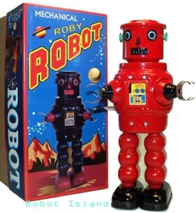 R-35 Robot Tin Windup meets Robby the Robot rot - Bild 1 von 1