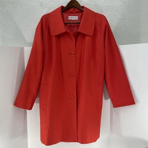 Pendleton Coat Women’s Red Trench Medium Length Vintage - Picture 1 of 10