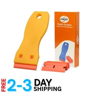 Plastic Razor Scraper 1.5" with 10 Double Edged Blades for Adhesive Removal - Picture 1 of 10