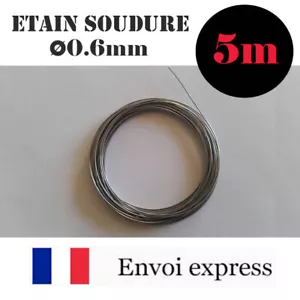 5m de Fil Etain pour soudure -avec flux - 60% étain (électronique, fer à souder) - Picture 1 of 1