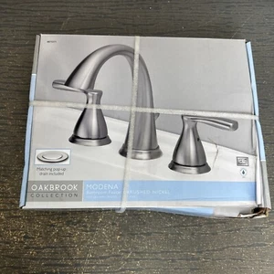 Oakbrook Modena Bathroom Faucet Brushed Nickel (4875571) - Picture 1 of 8