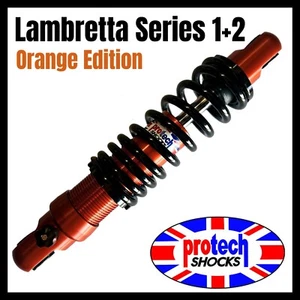 Lambretta Orange Series 1 + 2 LI / TV Rear Shock Absorber Protech Shocks Damper - Picture 1 of 1