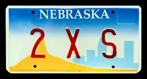 NEBRASKA GRAPHIC VANITY AUTO LICENSE PLATE " 2 X S " TO EXCESS TO THE LIMIT - Picture 1 of 1