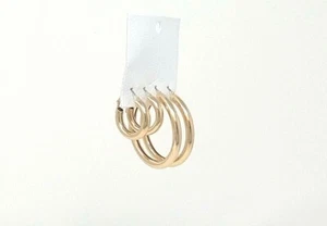 Classic Tube Hoop Earring Set by: Free people NWT $30 - Picture 1 of 8