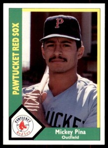 1990 CMC Pawtucket Red Sox Mickey Pina Pawtucket Red Sox #20