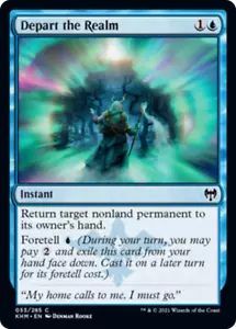 Depart the Realm FOIL Kaldheim NM Blue Common MAGIC THE GATHERING CARD ABUGames - Picture 1 of 1
