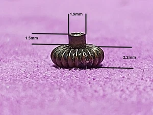 Pumpkin Crown - Copper - 5.7mm x 2.2mm - Stem 0.8mm Square ( FC898) - Bild 1 von 4